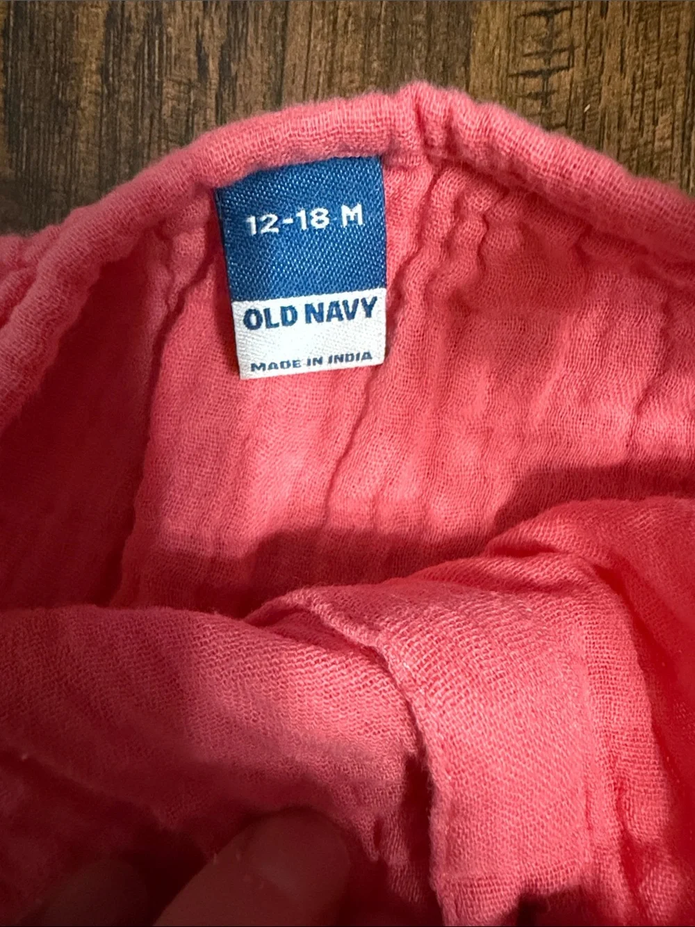 Old Navy Pink Button-Front Cotton Sundress